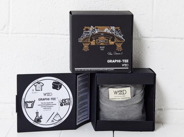 Packaging porta T-shirt in cartone nero Dark con stampa serigrafica